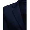 Originální a trendy pánské tmavě modré sako se záplatami na loktech
