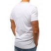 Moderní pánské bílé tričko s krátkým rukávem s top designem a nápisem