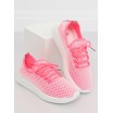 Sportovní dámské boty v růžové barvě na šněrování
