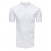 Pánská společenská košile bílé barvy s krátkým rukávem
