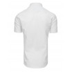 Pánská košile slim fit s krátkým rukávem bílé barvy
