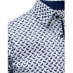 Stylová vzorovaná pánská košile s krátkým rukávem