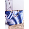 Námořnická plátěná taška na pláž modré barvy