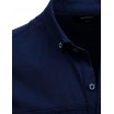 Luxusní pánská košile slim fit v tmavě modré barvě s kapsami
