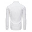 Stylová pánská bílá košile s dlouhým rukávem a předními kapsami