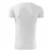 Bílé pánské bavlněné tričko s krátkým rukávem