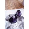 Originální dámské sluneční brýle modro černé s módní ručkou