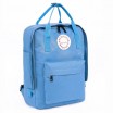 Školní batoh v modré barvě na záda