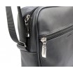 Kožená pánská taška přes rameno v černé barvě