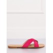 Pohodlné dámské pantofle v růžové barvě