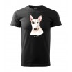 Stylové pánské tričko s potiskem psa bullteriéra