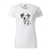 Moderní dámské tričko pro milovnice psího plemene dalmatin