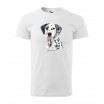 Stylové pánské tričko pro milovníky psího plemene dalmatínec