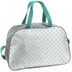 Školní taška pro prvňáčky v šesťčasťovej sadě a v šedě zelené barvě