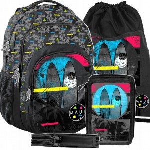 Kvalitní a trendy školní batoh pro středoškoláky v trojsadě