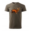 Pánské triko pro každého myslivce s motivem jelena