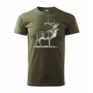 Myslivecké pánské tričko s jelenem