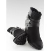 Stylové dámské kotníkové boty v černé barvě