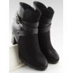 Stylové dámské kotníkové boty v černé barvě
