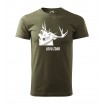 Lovecké tričko s potiskem jelena lovu zdar