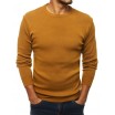 Klasický žlutý svetr s kulatým výstřihem pro pány
