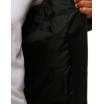Černá kožená bunda s odnímatelnou kapucí pro pány