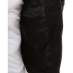 Stylová pánská kožená bunda bez kapuce černé barvy