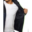 Pánská přechodná bunda v granátové barvě s kapucí