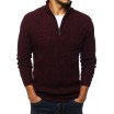 Pánský bordový svetr s dlouhým rukávem