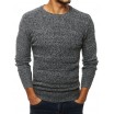 Měkký šedý svetr per mužů