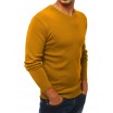 Elegantní pánský svetr v hořčicové barvě