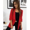 Sako v červené barvě s krátkým rukávem