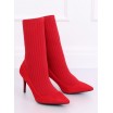 Luxusní červené boty se svrškem z elastické látky