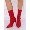 Luxusní červené boty se svrškem z elastické látky