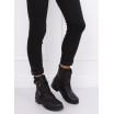 Trendová kotníková obuv černé barvy pro dámy