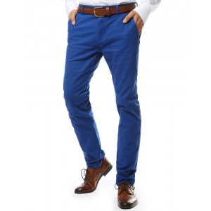 Moderní kalhoty pro pány v modré barvě