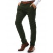 Levné pánské kalhoty v zelené barvě