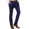 Společenské pánské kalhoty v modré barvě