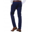 Společenské pánské kalhoty v modré barvě