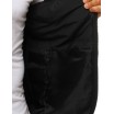 Prošívaná přechodná bunda s kapucí černé barvy