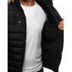 Černá zimní bunda s odnímatelnou kapucí