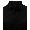 Klasická černá košile s dlouhým rukávem pro pány