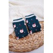 Teplé dámské ponožky na vánoce s motivem mikuláše
