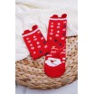 Mikulášské ponožky v červené barvě
