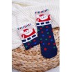 Vánoční ponožky s barevnými kuličkami