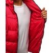 Pánská zimní bunda v červené barvě