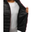 Pánská zimní bunda v moderním provedení v černé barvě