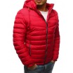 Červená pánská bunda na zimu