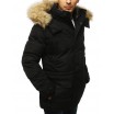 Stylová zimní bunda pro pány v černé barvě