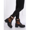 Tygrované dámské boty na zimu